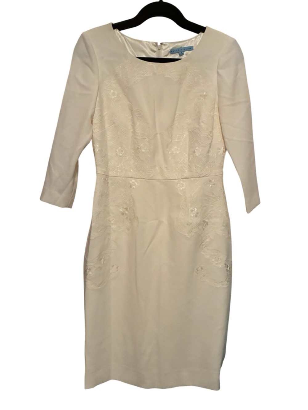 NWT ANTONIO MELANI WHITE/CREAM COCKTAIL DRESS SIZE 4